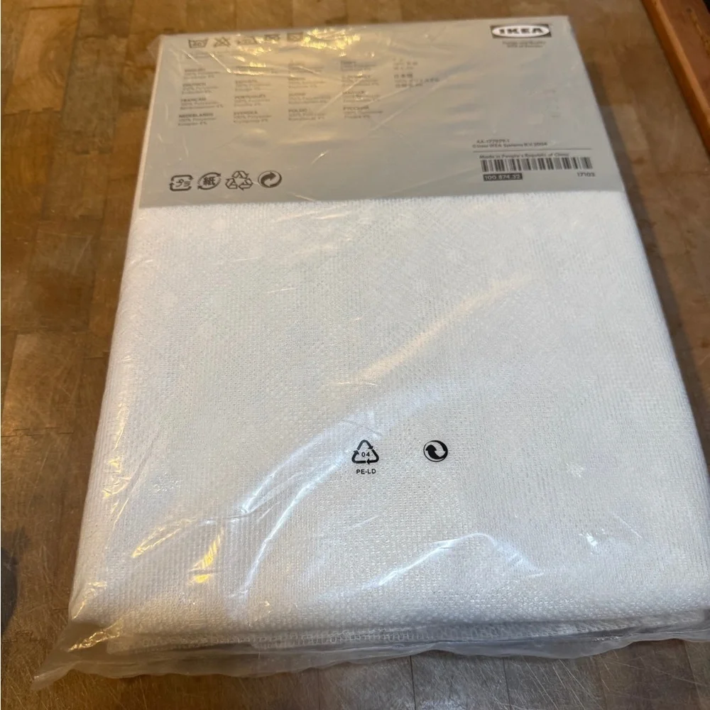 IKEA White Polka Dot Curtain Panel Brand New 57x 118 Brand New